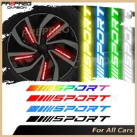 4 Uds pegatinas deportivas rueda de coche pegatinas luminosas Color fluorescente decoración de rueda motocicleta pegatina nocturna de alta calidad