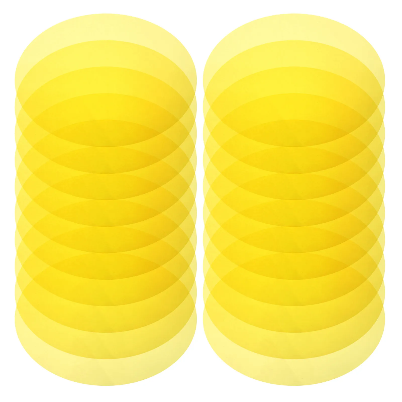 20Pcs Atmosphere Lighting Color Correction Gel 2.8 Inch Yellow Self Adhesive Pet Film Sheets Light Filter Stickers for Lamp Warm