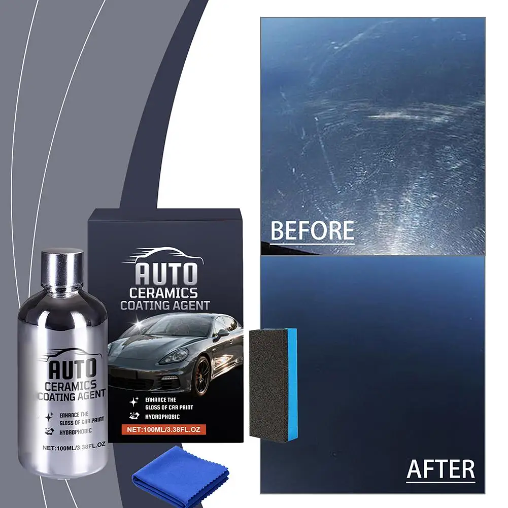 Car Ceramic Nano Coating Liquid Nano Plated Crystal Hydrophobic Waterproof Liquid Light Ceramic Coating For Cars R8O0