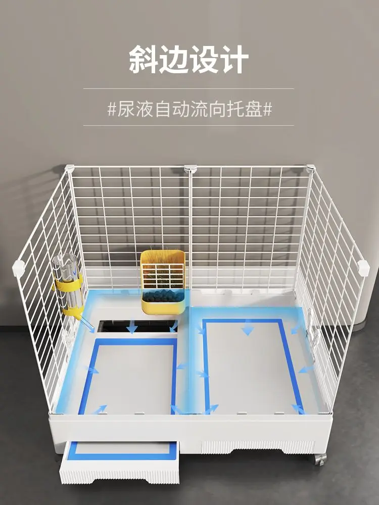 Rabbit specific cage for home use, large indoor size, new-style rabbit breeding, extra large villa