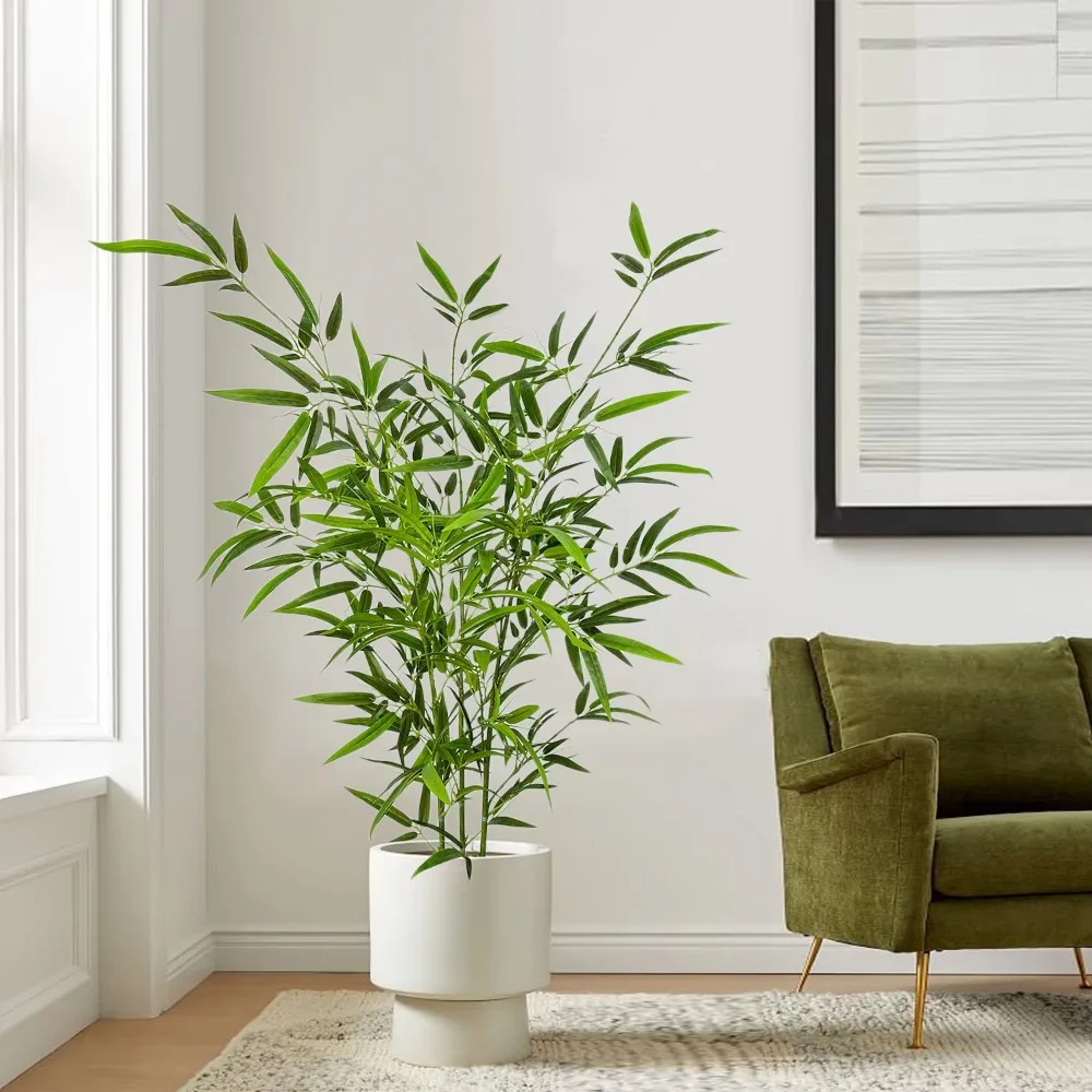 Artificial Green Bamboo PU+PVC Large Bamboo Floor Pot 1.3m To 2.1m Bamboo Fake Green Plants Home Living Room Garden Decoration view 6