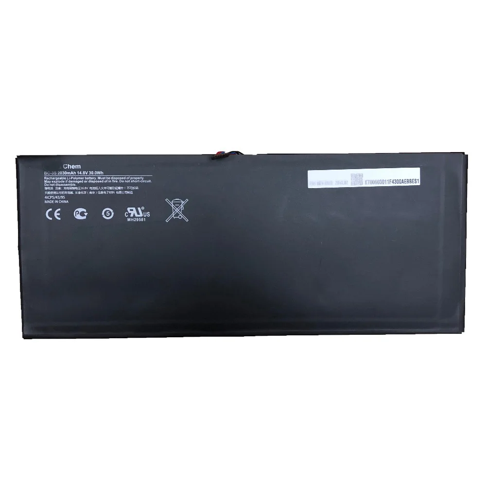 Imagem -04 - Bateria Original do Portátil de 14.8v 30wh 2030mah Bc3s para Nokia Lumia 2520 4icp5 43 95