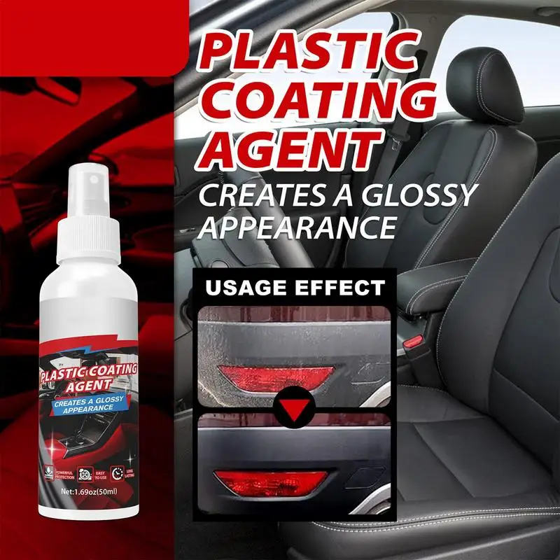 Car Interior Refurbishment Agent Dashboard Coating Spray With Sponge Interior Restoring Cleaner For Sun Visor Center Console