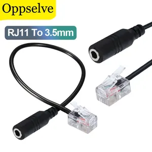 Audioadapterkabel für Headset, Telefonkonverter, Headset, Telefonadapter, 3,5 mm Buchse, RJ11 männlich, 3,5 mm 6 Hauptverkäufe Set Fame -Adresse RJ11 - №5