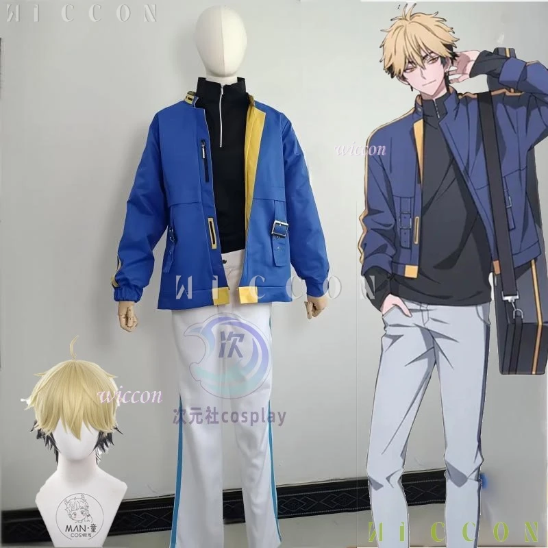 애니메이션 링크 클릭 Liu Xiao Xavier Xia Fei 펠릭스 코스프레 의상 가발 코트 장식 할로윈 엑스포 콘 코스프레 복장 Bridon Arc