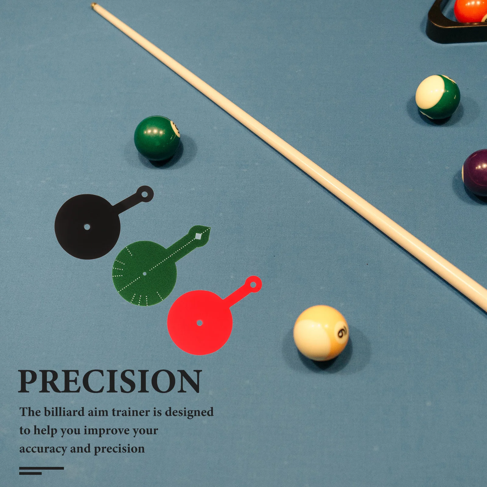 

3Pcs Pool Table Aim Trainer Smooth Cotton Fabric Billiard Aiming Practice Tool for Accuracy and Aid