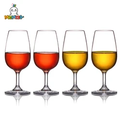 MICHLEY 2/4Pcs Plastic Transparent Unbreakable Tritan Plastic Family Party Wine Bar Cup Transparent Wine Glass Reused