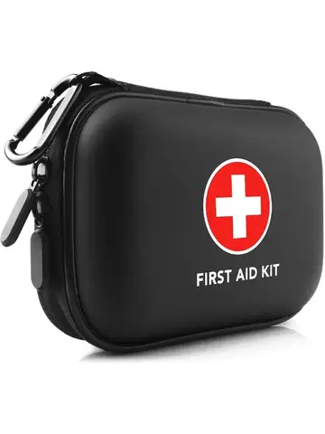 Empty Medical First Aid Storage Bag Sanke Small PU EVA Bag Case for Household Outdoor Travel Camping Equipment Medicine Survival