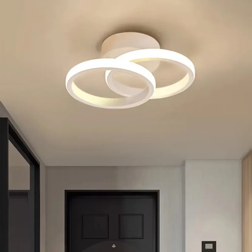 Luz de techo LED moderna y sencilla con Control remoto, atenuación para dormitorio, balcón, escalera, pasillo, decoración del hogar, accesorio para pasillo pequeño