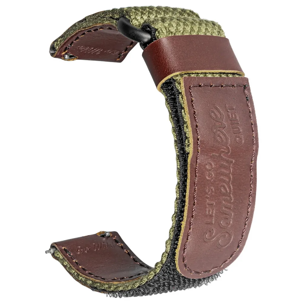 HEMSUT Watch Band Quick Release 20MM 22MM Nylon Military Retro Style Wrist Straps For Men Women