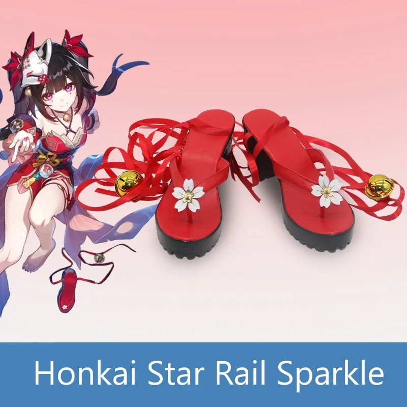 Honkai Star Rail Sparkle Cosplay Costume scarpe Geta Anime gioco di ruolo Halloween carnevale Costume Outfit Party Prop donna uomo