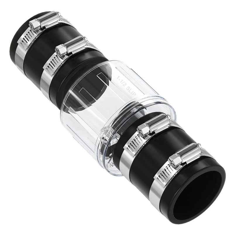 

1-1/2Inch Sump Pump Check Valve With Quiet Operation And Spring-Loaded Flapper, For 1 1/2 Inch Pipe