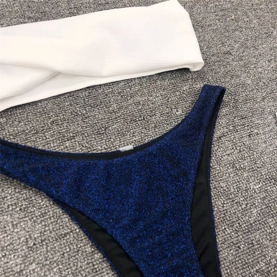 Neuer Sexy Bandeau Glitzer-Bikini Damen-Badeanzug Zweiteiliger Bikini-Set Badebekleidung Badeanzug für Damen V1109 – Detail 19