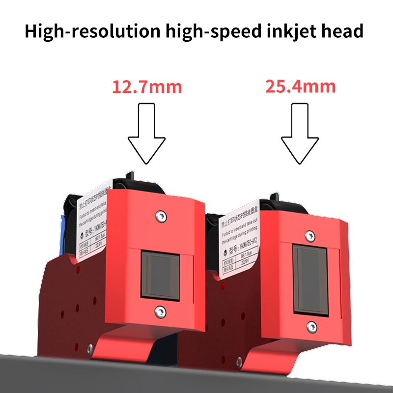 YAOMATEC  12.7mm 27 languages automatic coding machine expiry date printer mask printer Online Inkjet Printer Thermal Inkjet TIJ