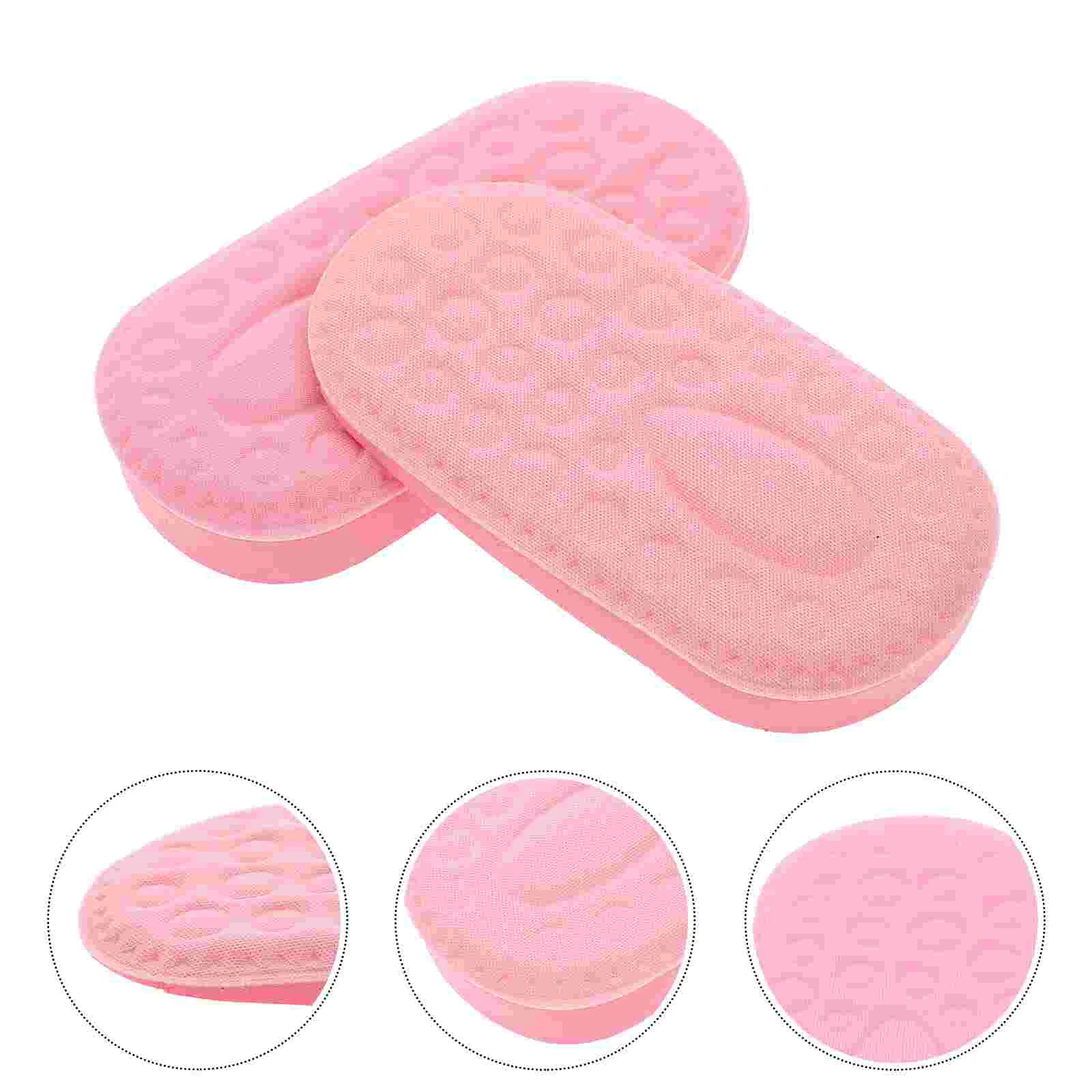 

High Invisible Heightening Half Pad Decorative Girl Heel Lift Insole Shoe Insoles Pads