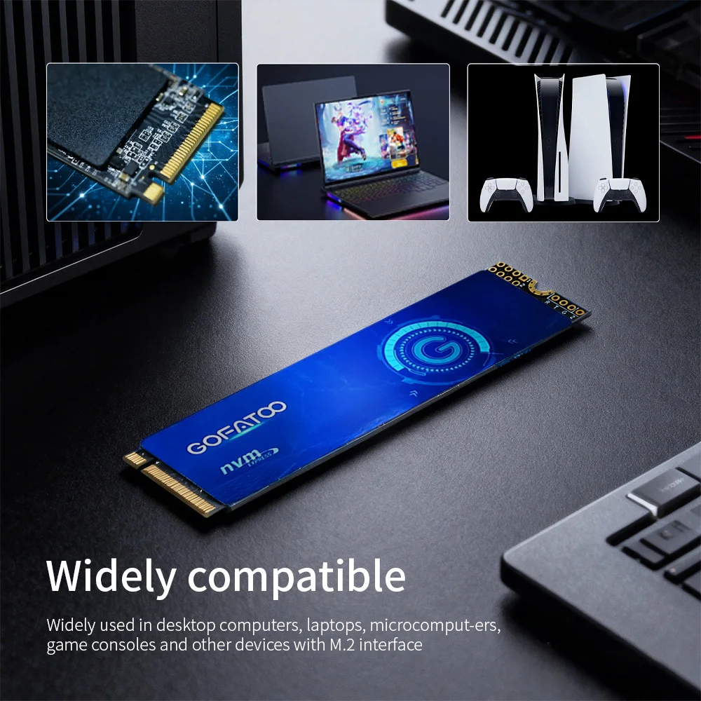 GOFATOO SSD M2 NVME 256GB 512GB 1TB 2TB SSD M.2 2280 PCIe 3.0×4 Internal Solid State Drive For Laptop Desktop Game Console view 5