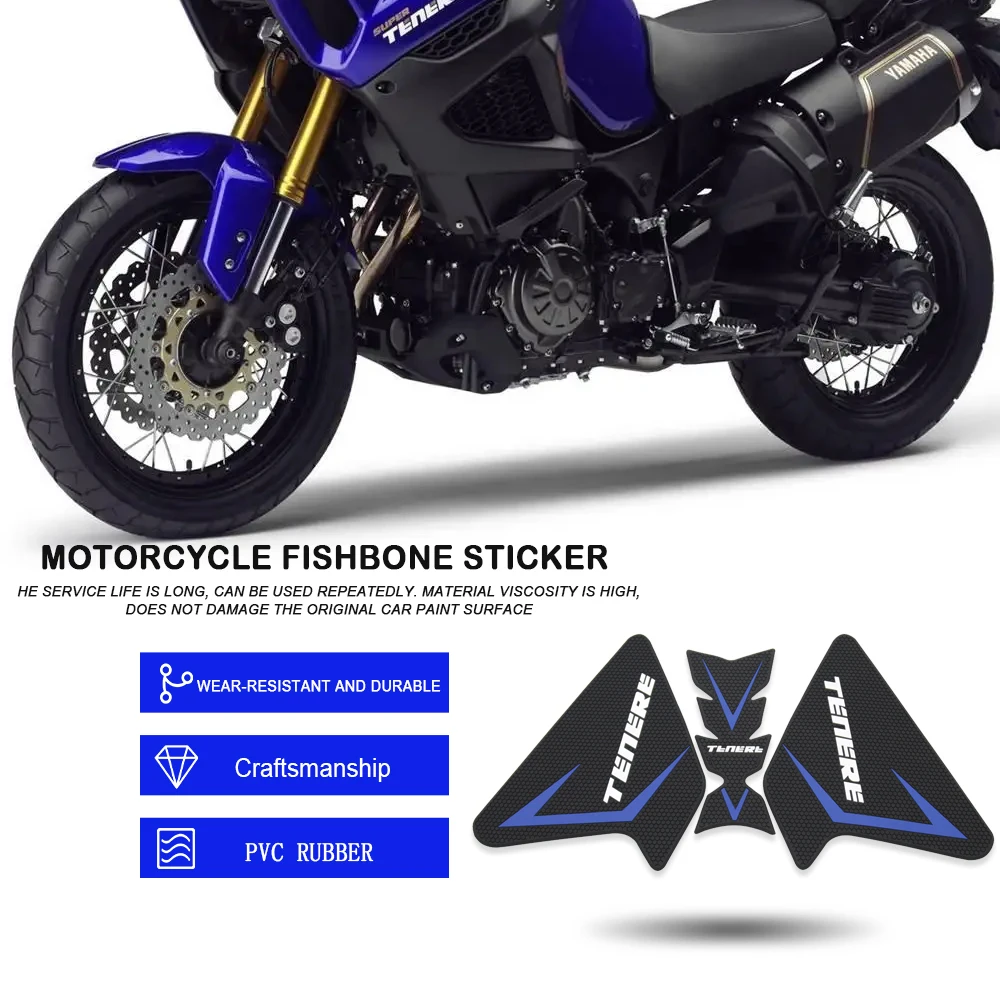 Anti Slip Protector Tank Pad Sticker Gas Knee Brace Traction Side 3M Decal Fit FOR YAMAHA Super Tenere XT1200Z XT 1200Z 2010-21