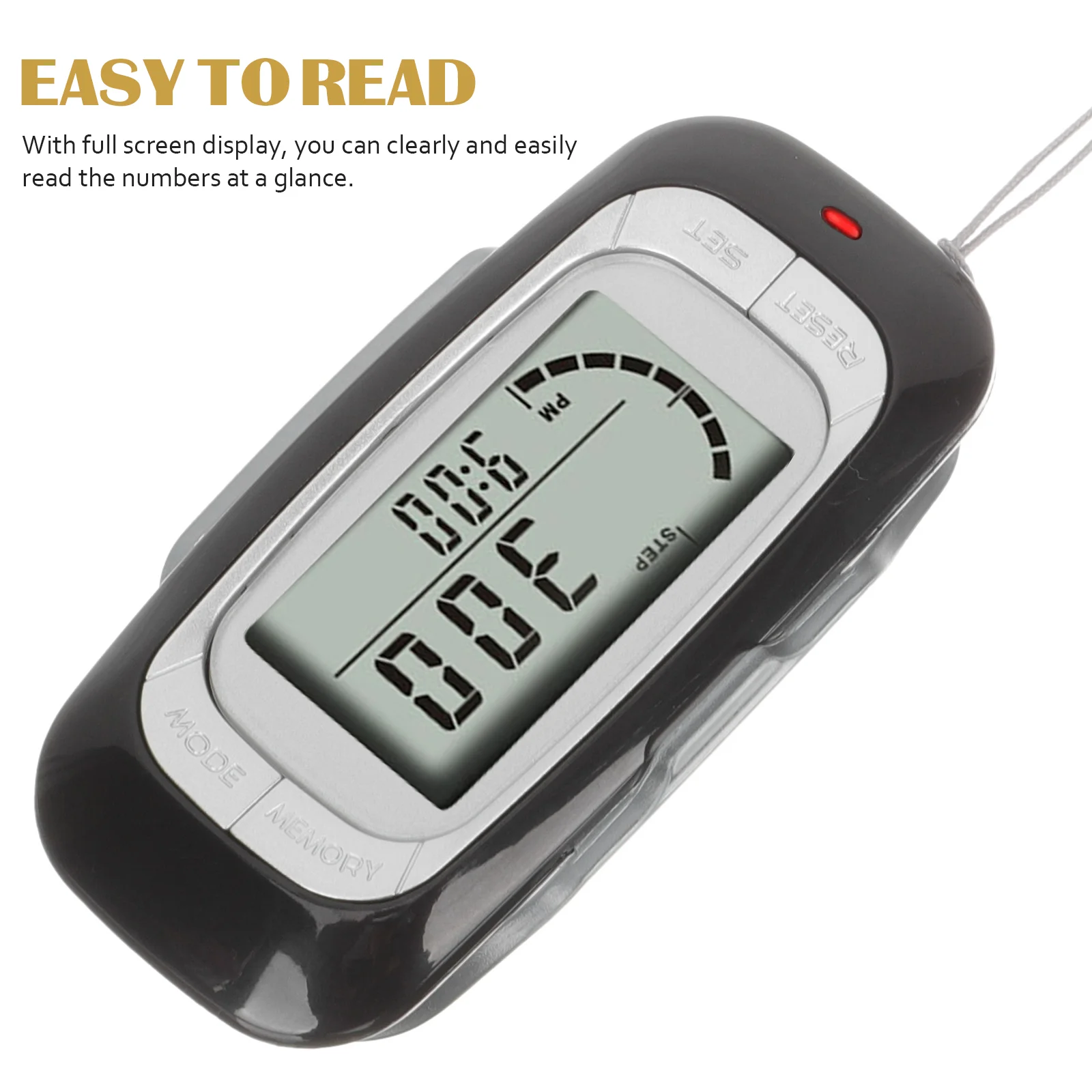 3d Pedometer Convenient Climbing Step Counter Multifunctional Passometer Portable Walking Creative for Fitness