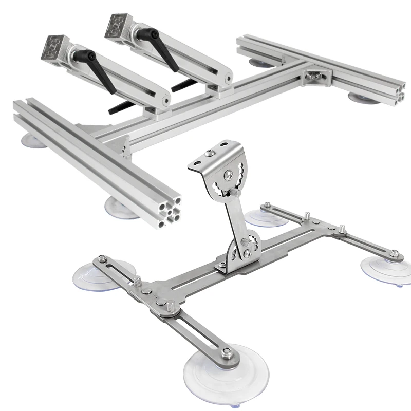 

Aluminum Alloy/Stainless Steel Stand Foldable Bracket For Telescopic Linear Actuator Adjustable Angle Portable with Suction Cup
