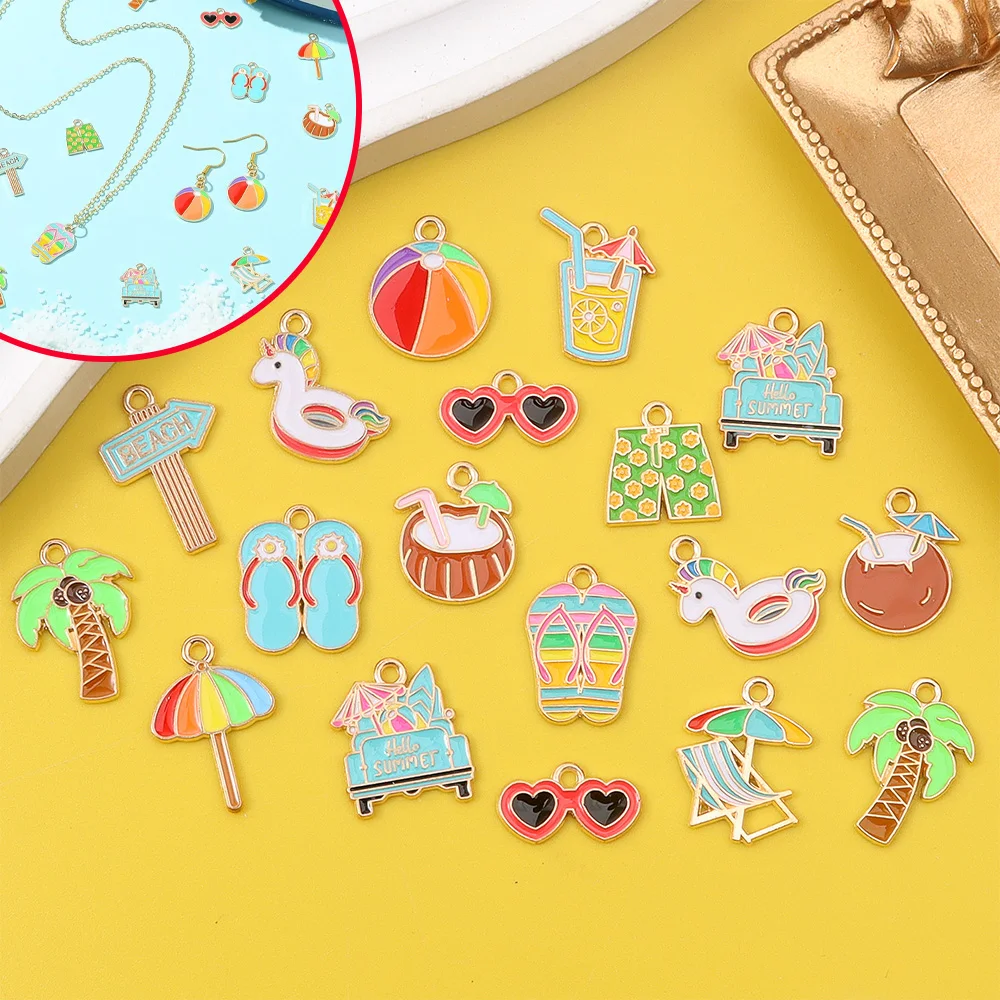 

4/8/12 шт. разноцветные летние пляжные аксессуары, подвеска в форме браслета «сделай сам», ожерелье, серьги, украшения, аксессуары