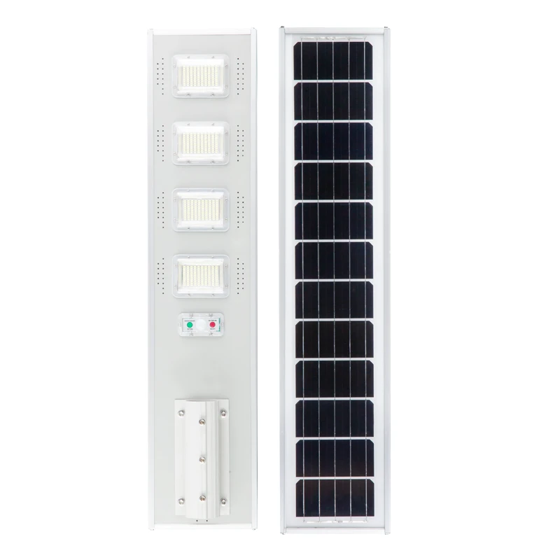 Outdoor Aluminum IP65 Waterproof Solar Street Lights 200W 300W 400W LED Light Source Remote Control Garden Application