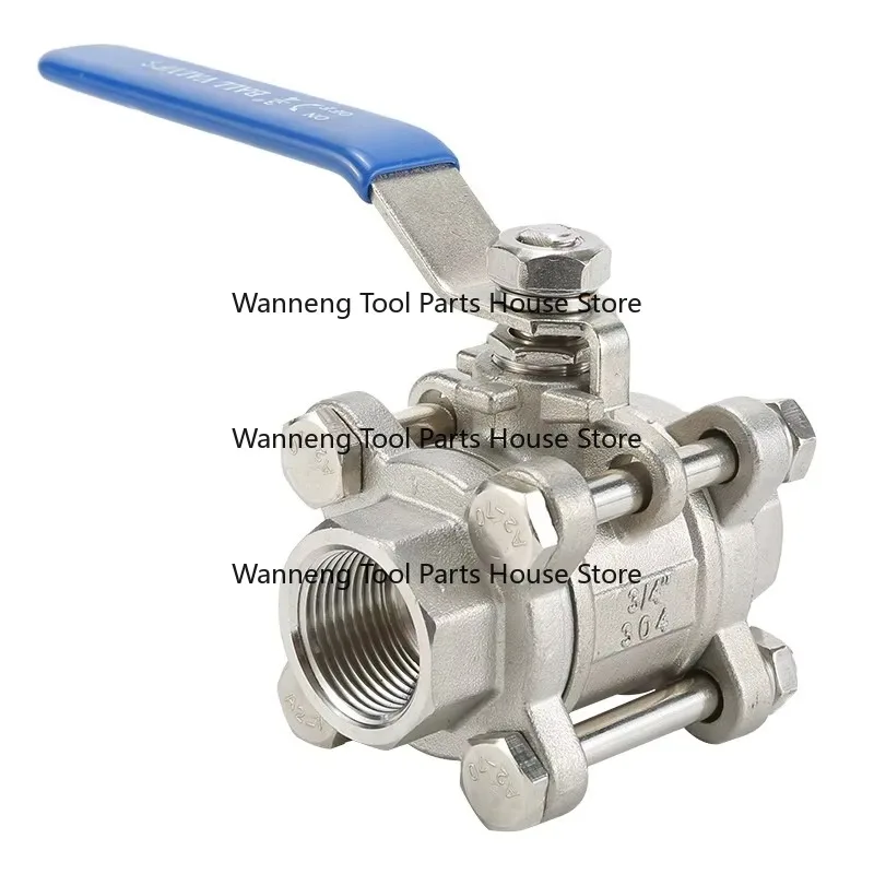 High Temperature Stainless Steel Internal Thread Ball Valve 3-Piece Q11F-16P Hot Selling Industrial Control Valve