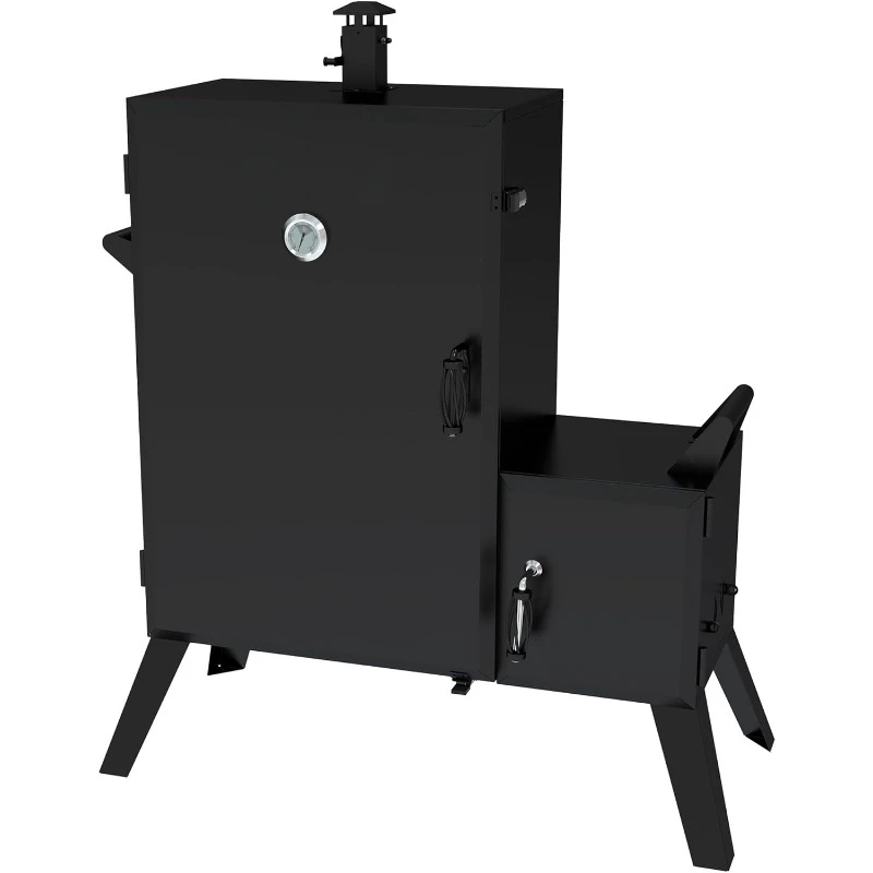 DGO1890BDC-D Wide Body Vertical Offset Charcoal Smoker,Black