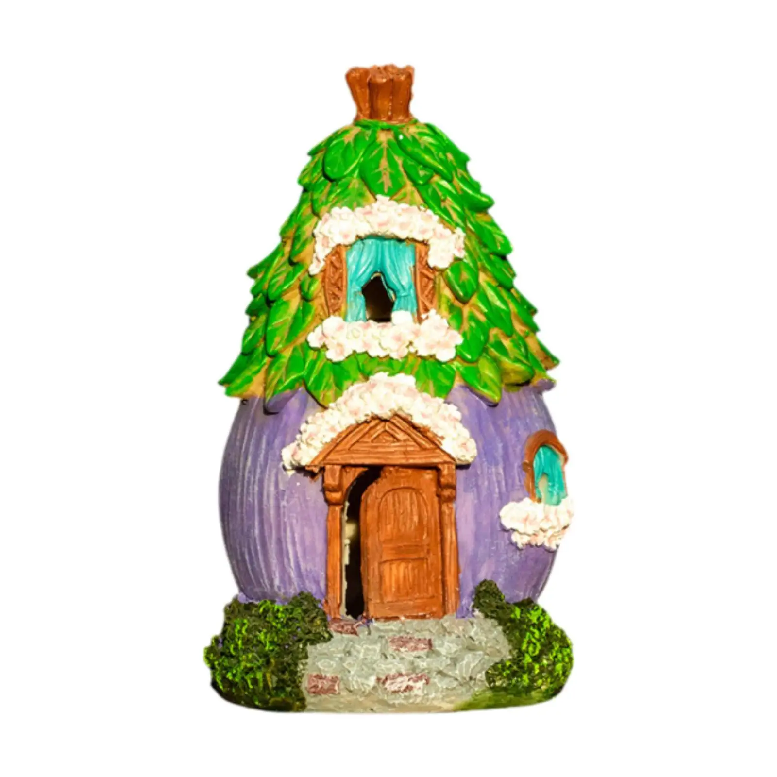 Tree House Statue Collections Garden Figurine for Living Room Lawn Office