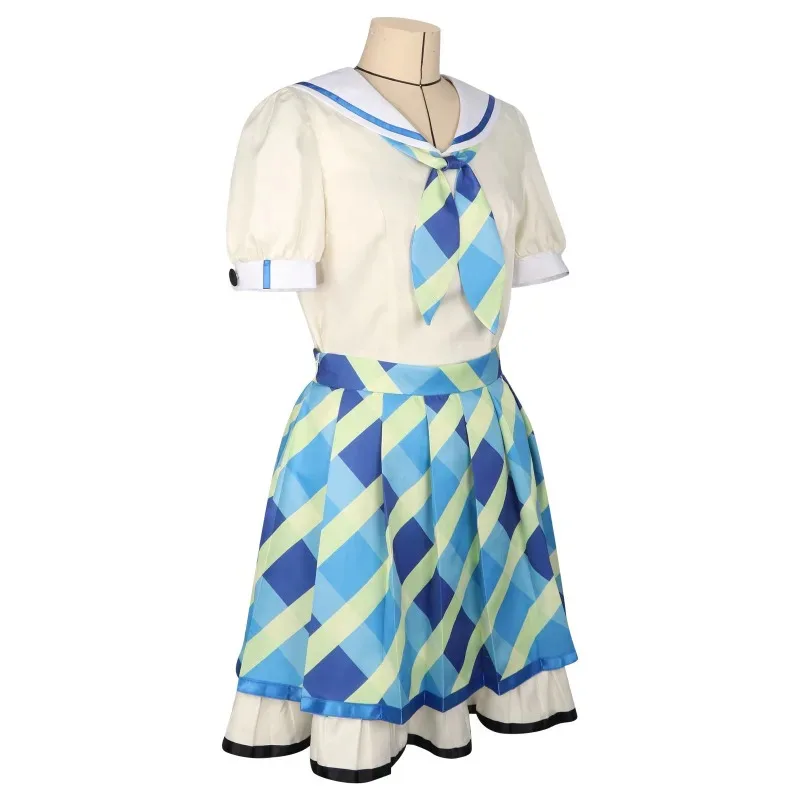 أزياء أنيمي أيكاتسو ستارز كيرييا أوي التأثيرية منقوشة JK بدلة تنورة موحدة كوميك كون أداء المسرح أزياء الهالوين للسيدات