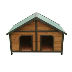 튼튼한 나무 애완 동물 하우스 개 사육장, 문 2 개, 넓은 공간, 핫 세일  Best5