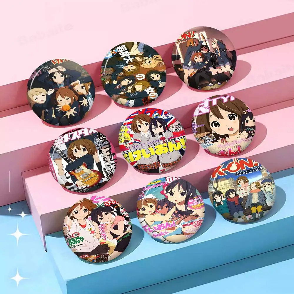 K-On Anime 32/44/58MM Customizable Button Pins Cute Funny Creative Badge Jewelry Decor Gifts for Friends