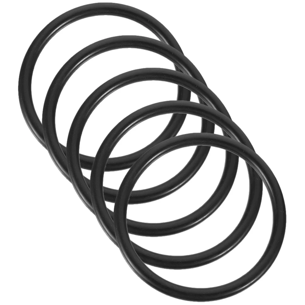

5Pcs Singing Bowl Ring Heavy-Duty Rubber Material Smooth Finish Long-Lasting Sound Bowl Pad Ideal Gift for Family Friends