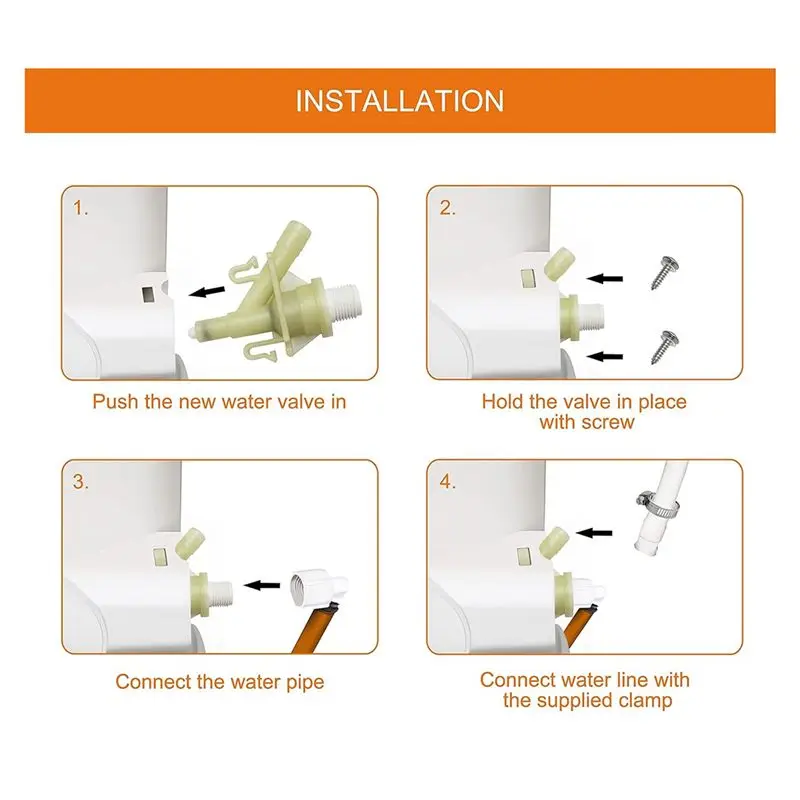 DT39 3X Foot Operated Toilet Water Valve Kit 385311641 for Dometic 300 310 320 RV Replacement