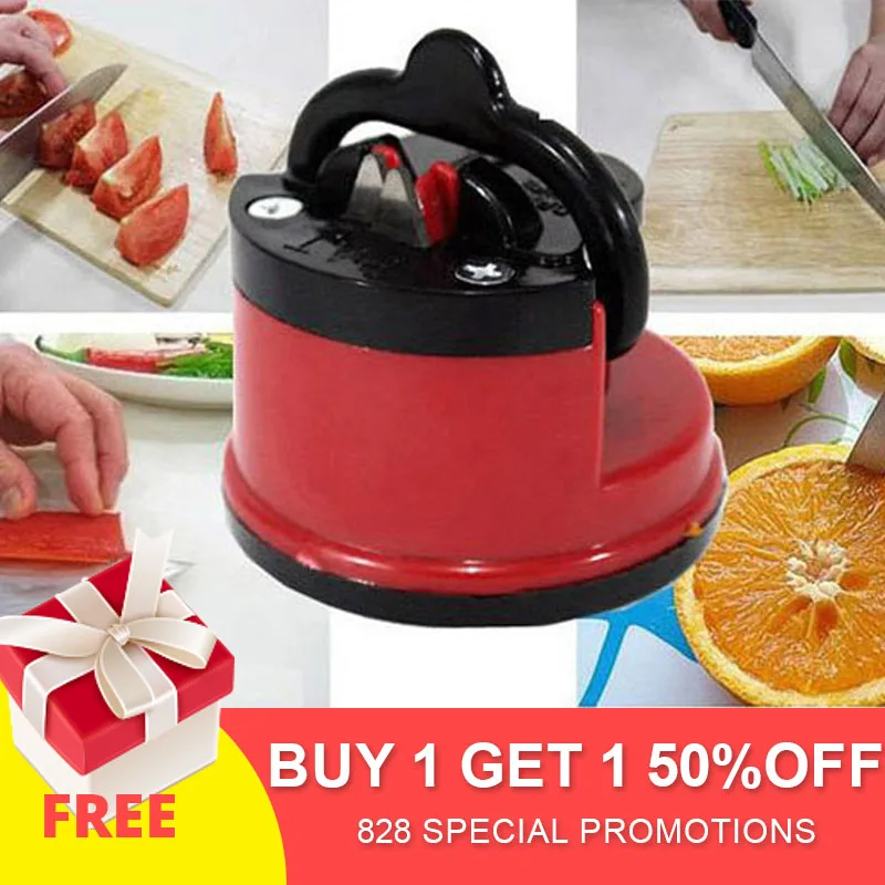 Portable Outdoor Home Sharpener with Suction Cup Sharpener Tool Positioning Sharpener