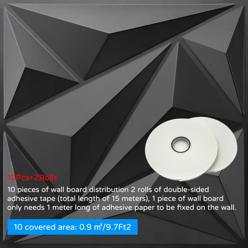 10PCS 30x30cm Wand Aufkleber 3D Wand Panels Innen Wand Dekoration Für Wohnzimmer Schlafzimmer Hotel büro Wandbild Fliesen-Panel-Form