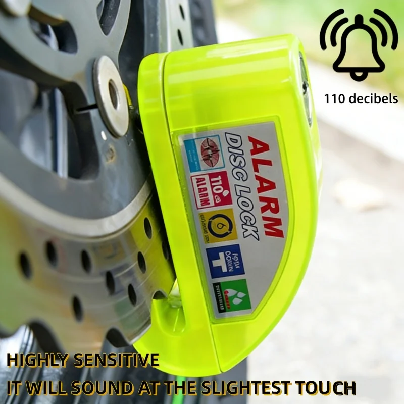 

Motorcycle And Bicycle Anti-Theft Locks, Safety Protection Aluminum Anti-Theft Locks, Safety Guarantee Alarm Reminder Locks