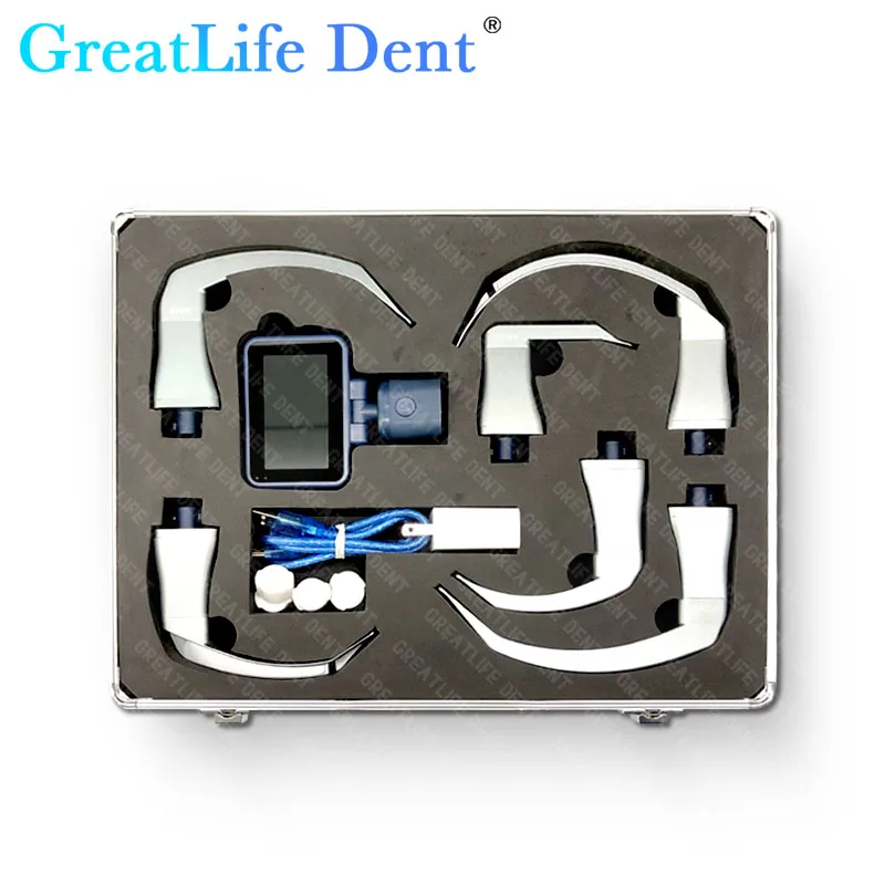 

GreatLife Mexico Stock 4.5" HD Touch screen Anesthesia Digital Video Laryngoscope 6 sizes Reusable Sterilizable Blades Optional