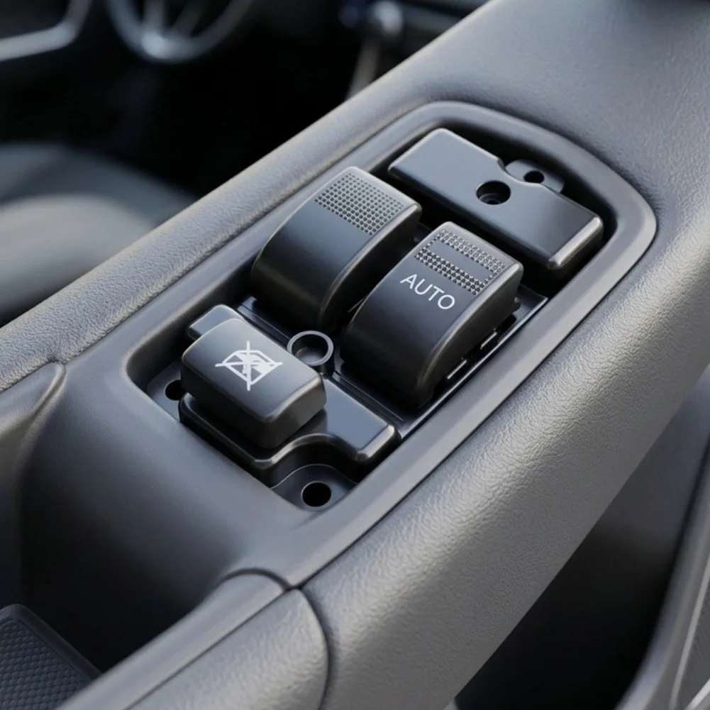 Black Window Switch Button S63L66350 S63L-66-350 for Mazda for bongo RHD 1999 to 2020 Direct Install No Modification