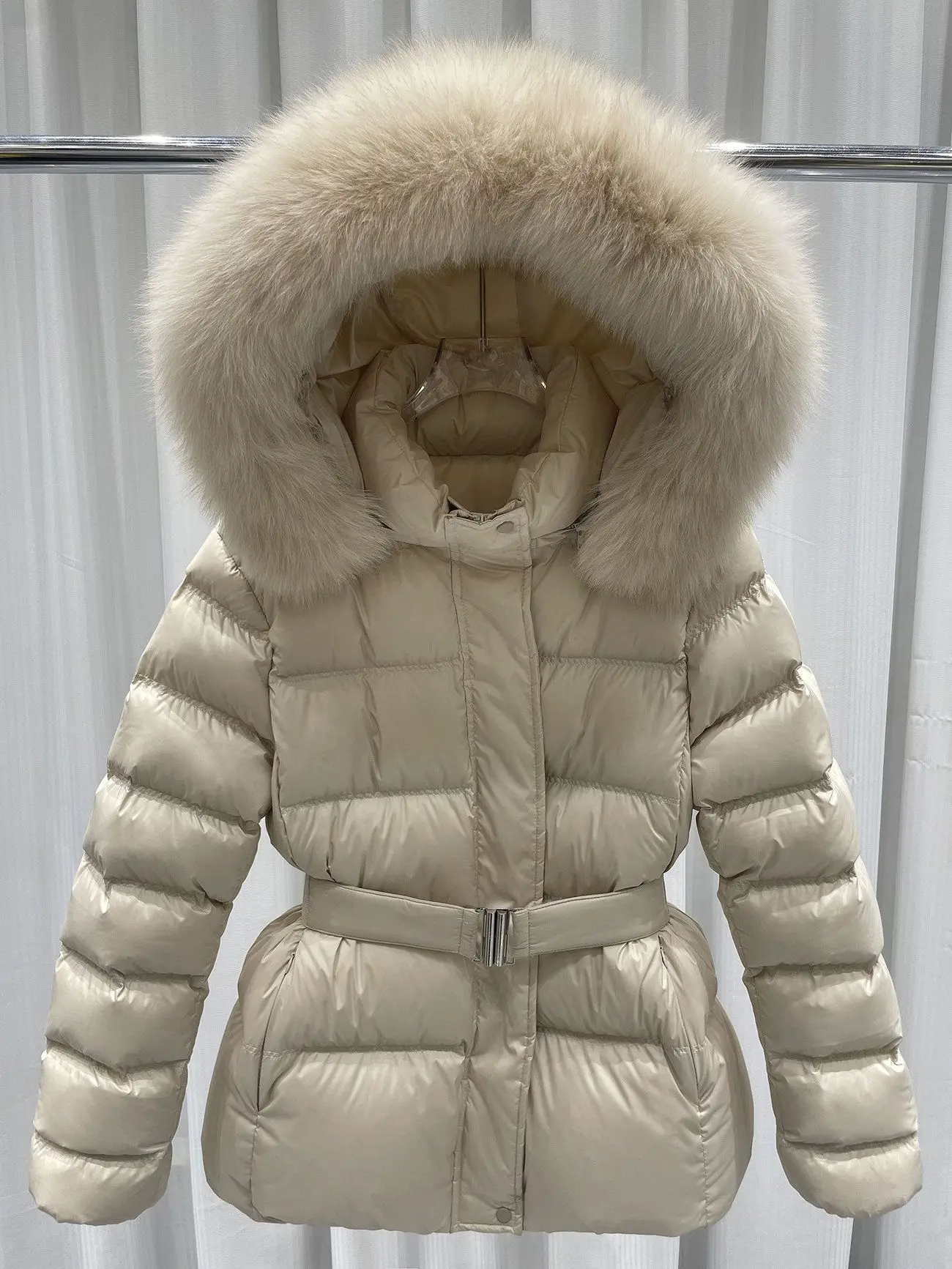 Women's Cotton Jacket Winter Parkas New Large Fur Collar Coat  Slim Clothing