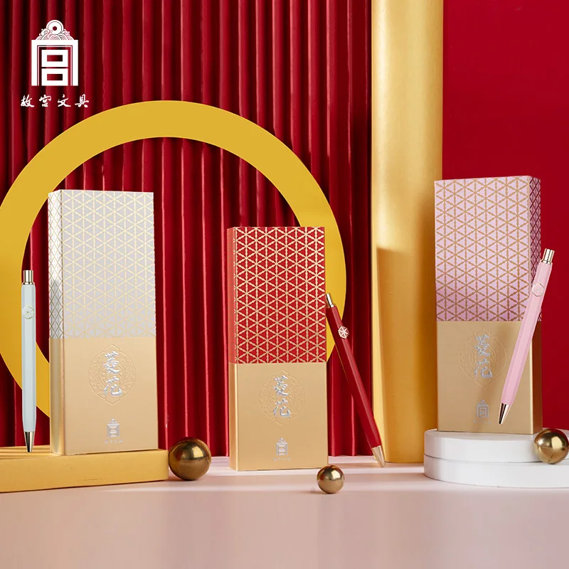 

Запретный город, серия культурных и креативных благоприятных узоров «Линхуа», выдвижная гелевая ручка, высокоэстетичный национальный стиль