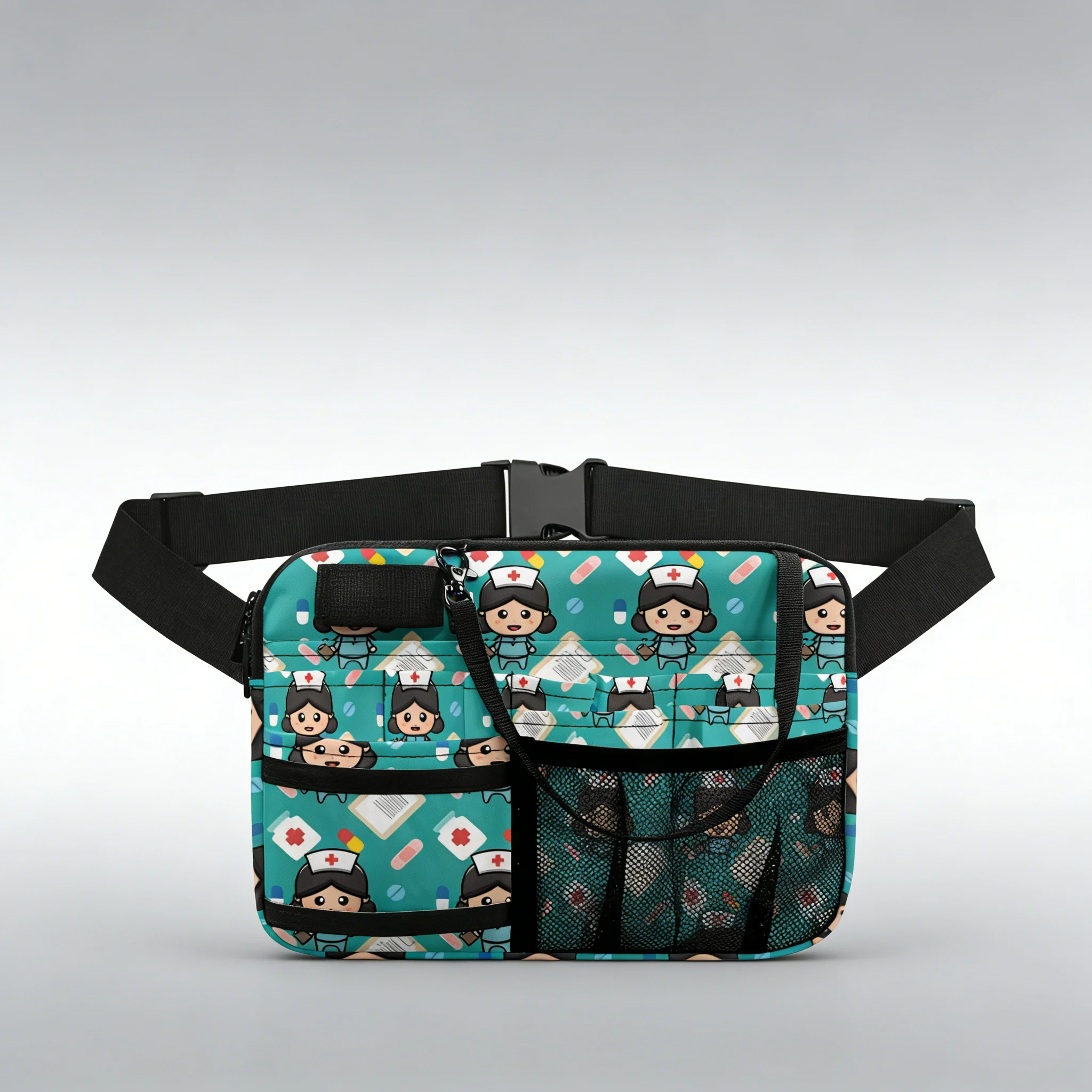 

Симпатичная поясная сумка с мультяшным рисунком медсестры, многофункциональная поясная сумка с несколькими отделениями для медсестер, медицинских работников, регулируемый органайзер, идеальный вариант.