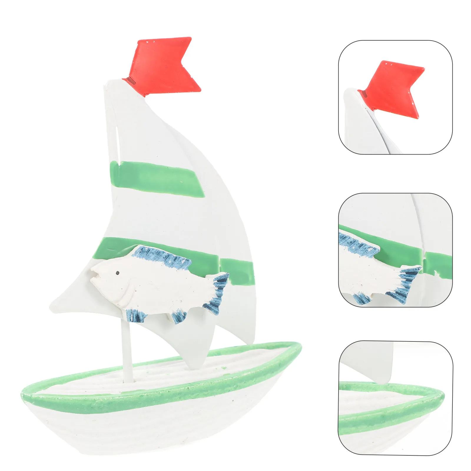 

Premium Sailboat Decoration Mediterranean Design Small Fresh Ship Ornament for Dining Table Car Desk Bedroom Coffee House Gift
