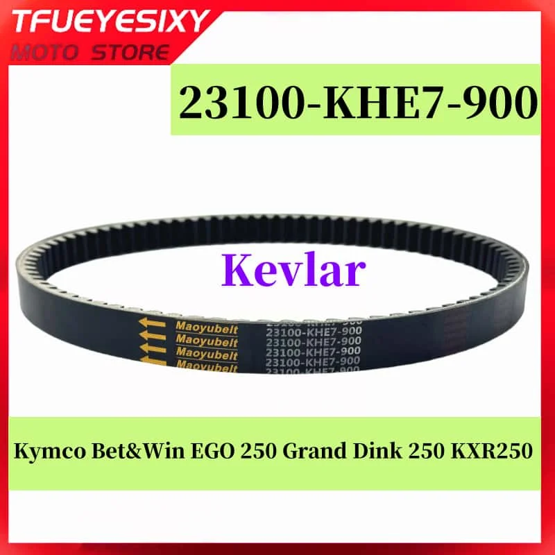 

TFUEYESIXY MOTOStore Drive Belt For Kymco Bet&Win EGO 250 Grand Dink 250 KXR250 23100-KHE7-900 23100-KHE7-90B 23100-KHE7-9001-M2