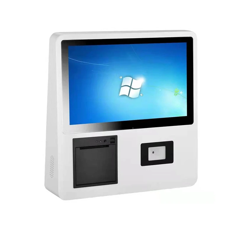 

Cashless Cellphone Card Payment Store Coffee Shop Printed Lcd Wall Mounted Touch Screen Kiosk Self Service Ticketing