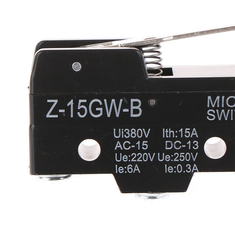 하이 퀄리티 LXW5-11N1 Z-15GW-B 마이크로 리미트 스위치, 긴 레버 암, SPDT 스냅 액션 여행 스위치, 방수