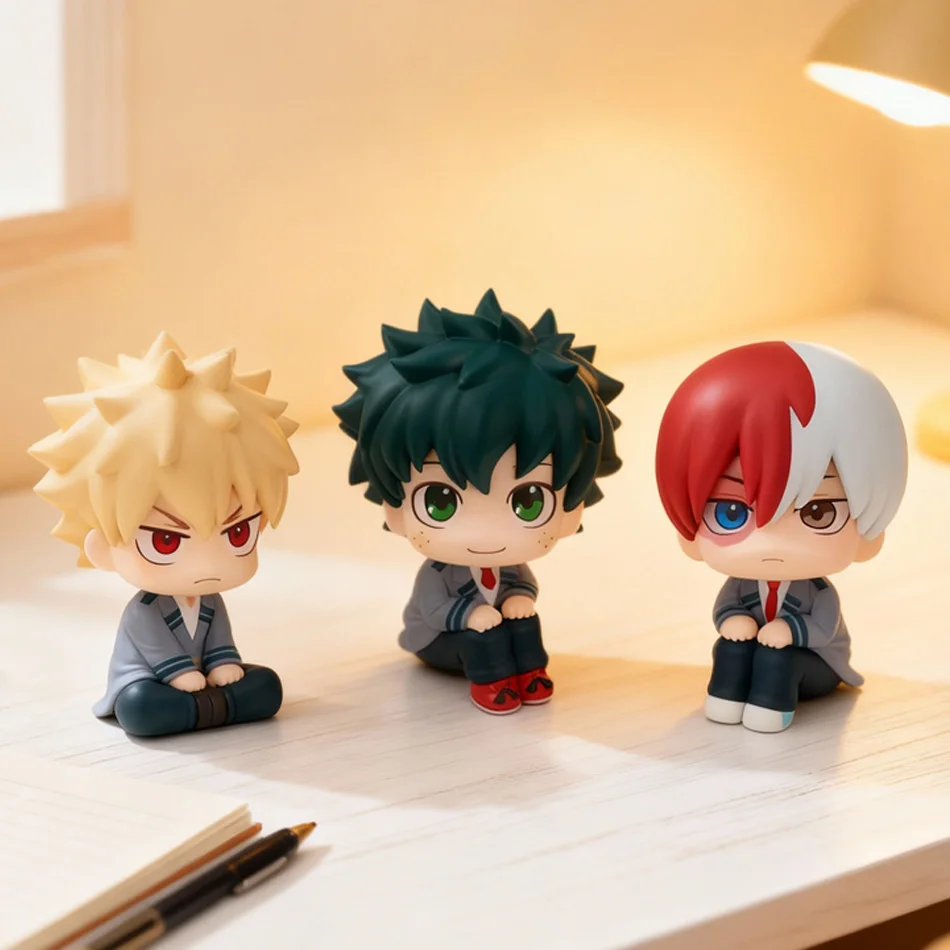 الأكاديمية الجديدة My Hero (MHA): تمثال Tomura Shigaraki / Izuku Midoriya / Katsuki Bakugo Cute Chibi PVC | نموذج لعبة قابل للجمع #5
