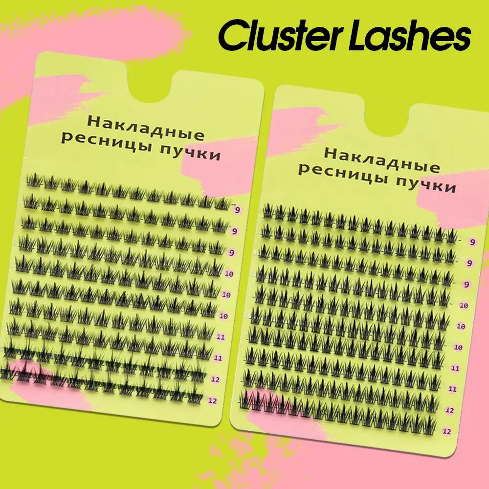 ขนตาปลอมแบบช่อใหญ่พิเศษ DIY ขนาด 9-13 มม. คละแบบ ขนตาปลอมสไตล์ชาร์ม สำหรับต่อขนตา แต่งหน้า ขนตาแบบรัสเซียนวอลุ่ม