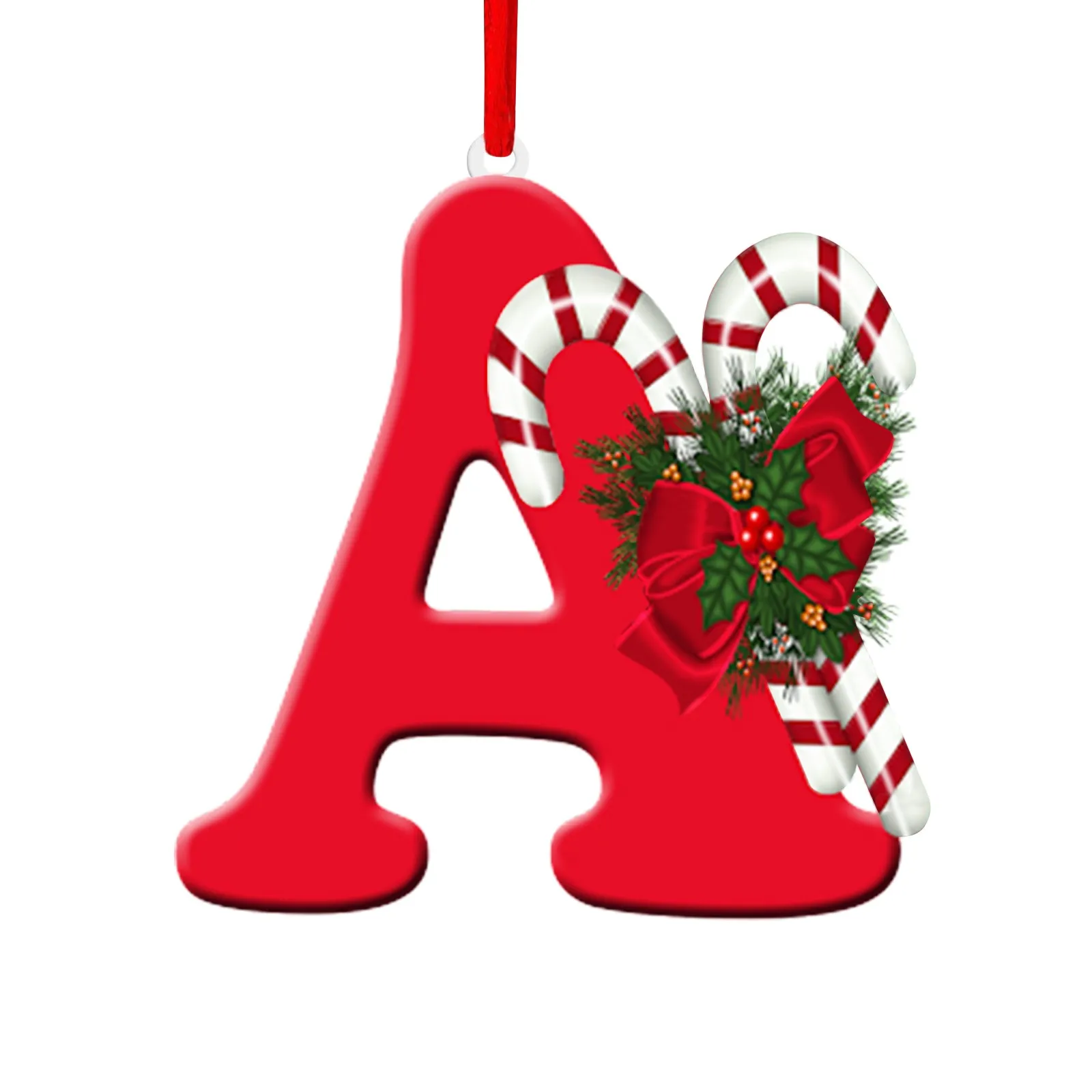 Christmas Decoration Pendant Personalized Christmas 26 Letter Ornaments Diy Christmas Tree Hanging Ornament New Year 2024