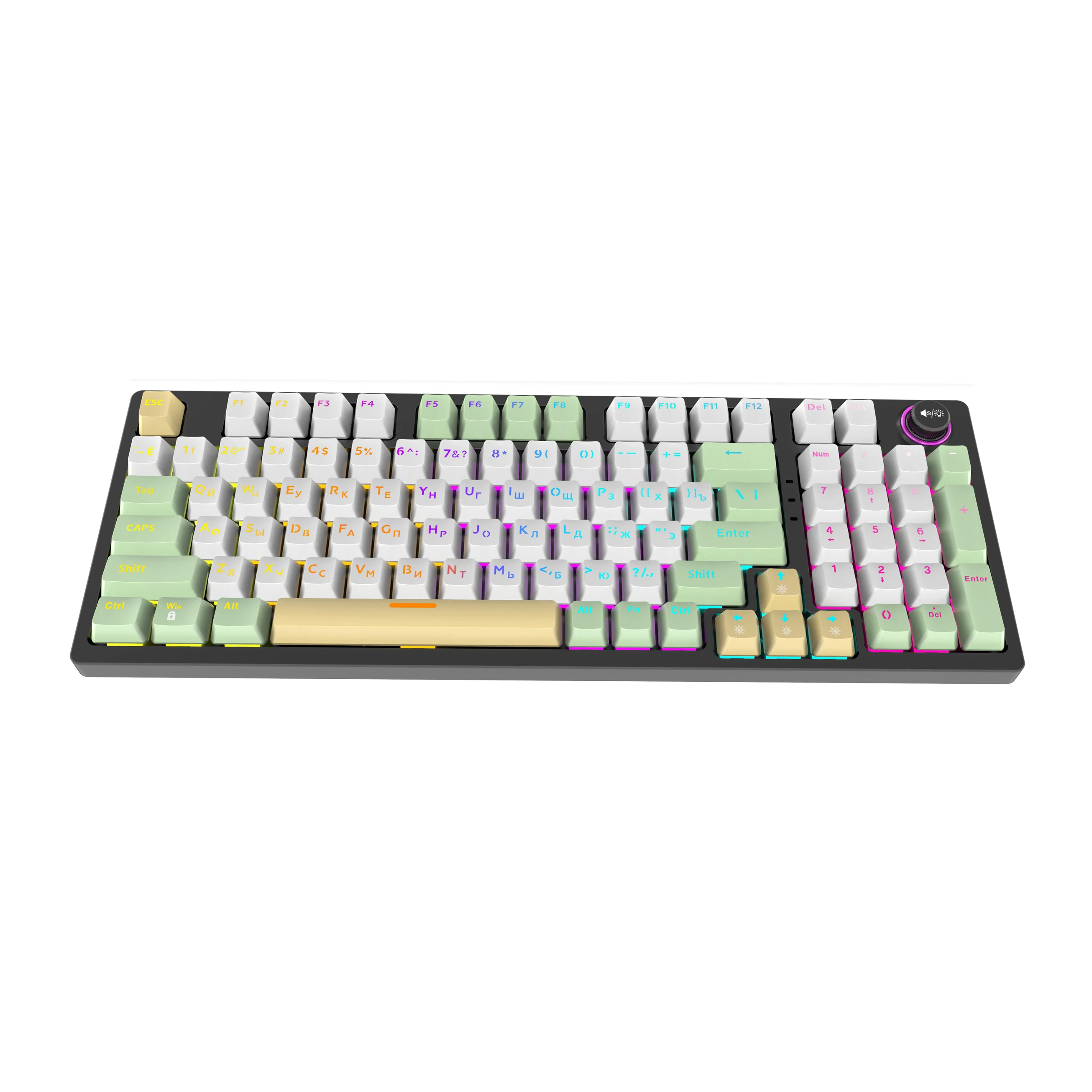 98 Keys LED Wired Mechanical Gaming Keyboard