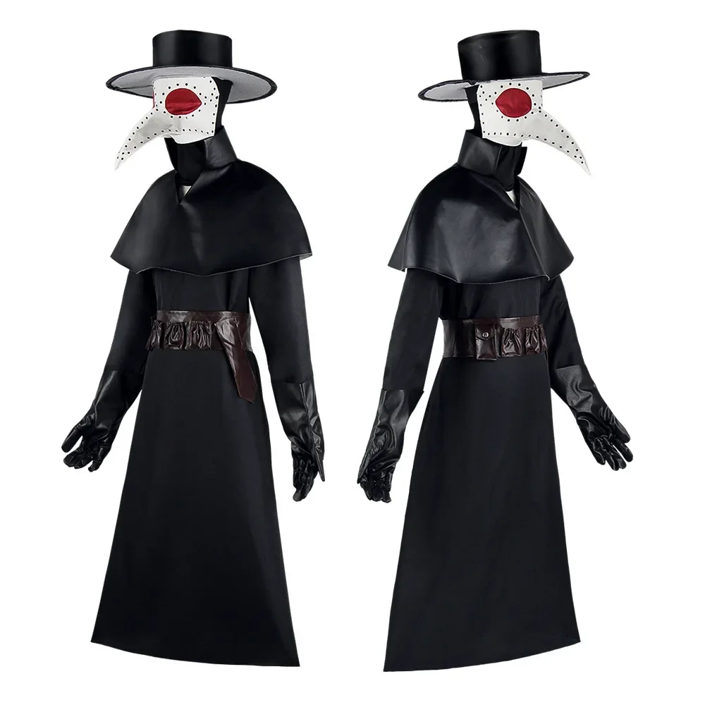 

Halloween Adult Middle Ages Punk Style Plague Doctor Costume Crow Long-billed Bird Costume Party Long Sleeve Cosplay Robe